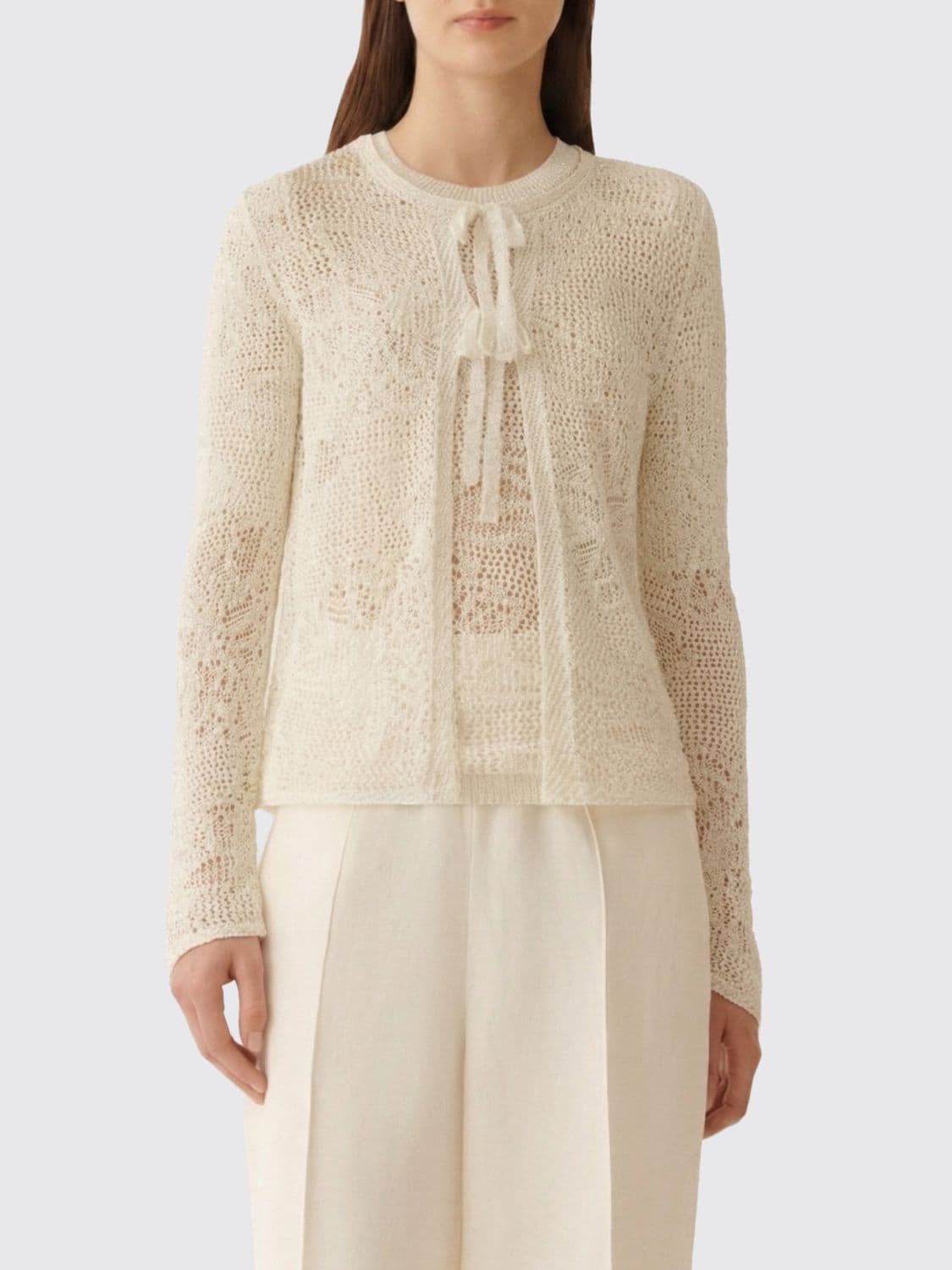 Fabiana Filippi Lurex Cardigan