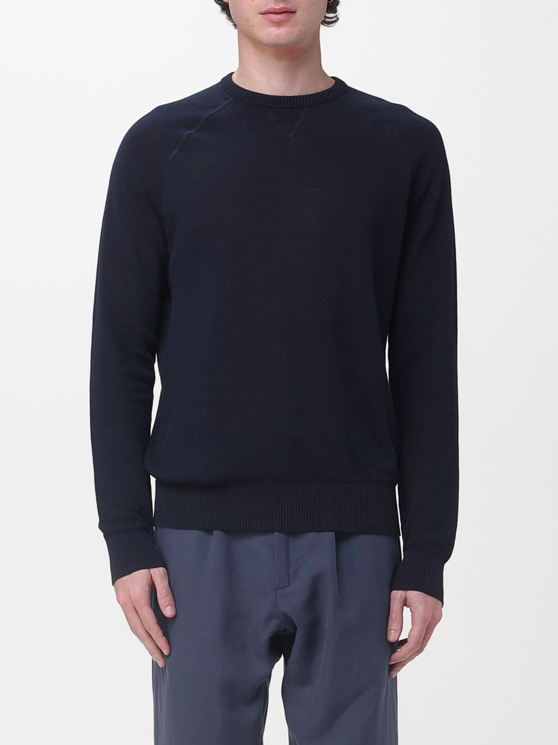 Eleventy Cotton Crew Neck Sweater
