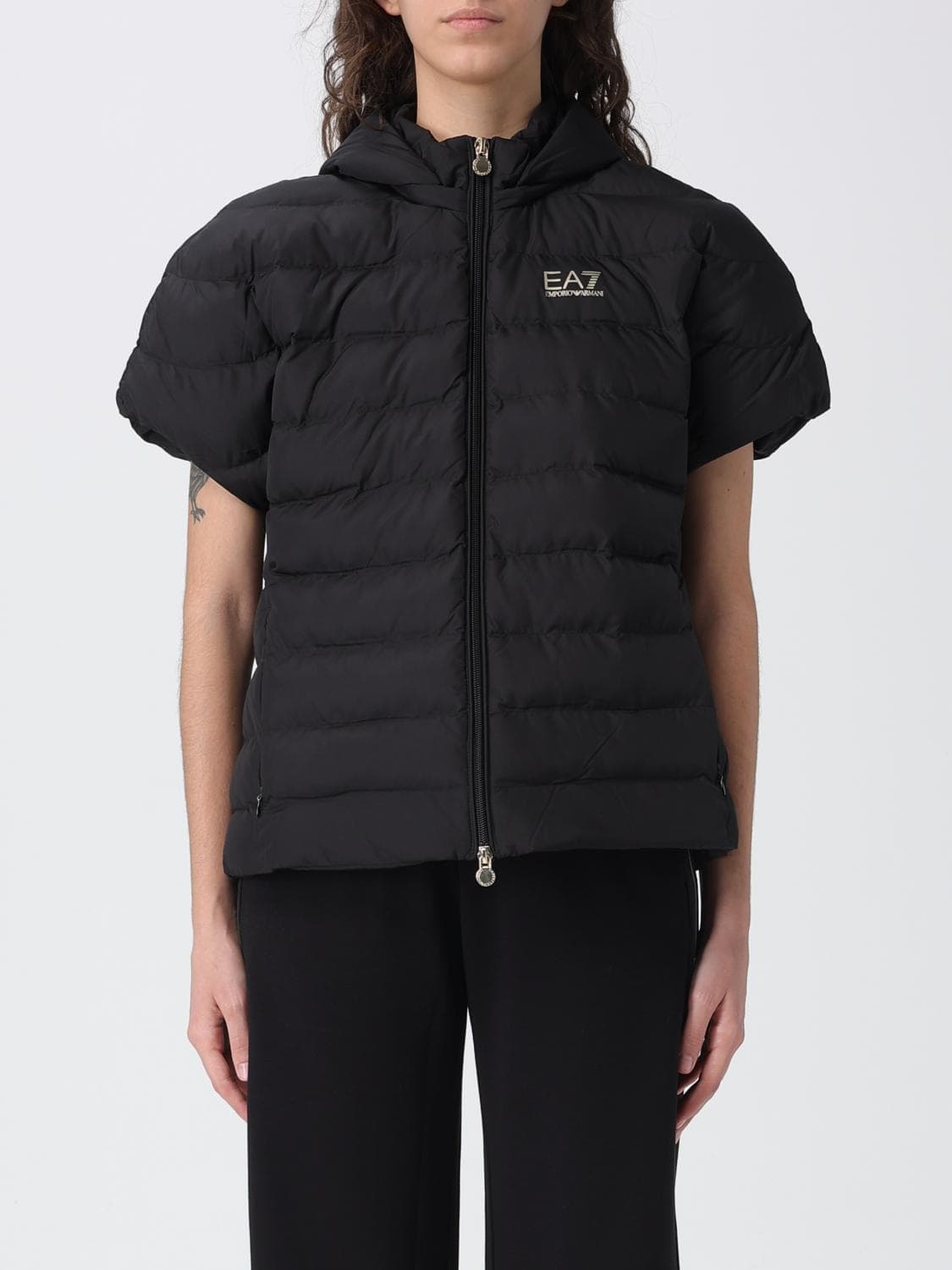 Ea7 Quilted Nylon Down Jacket
