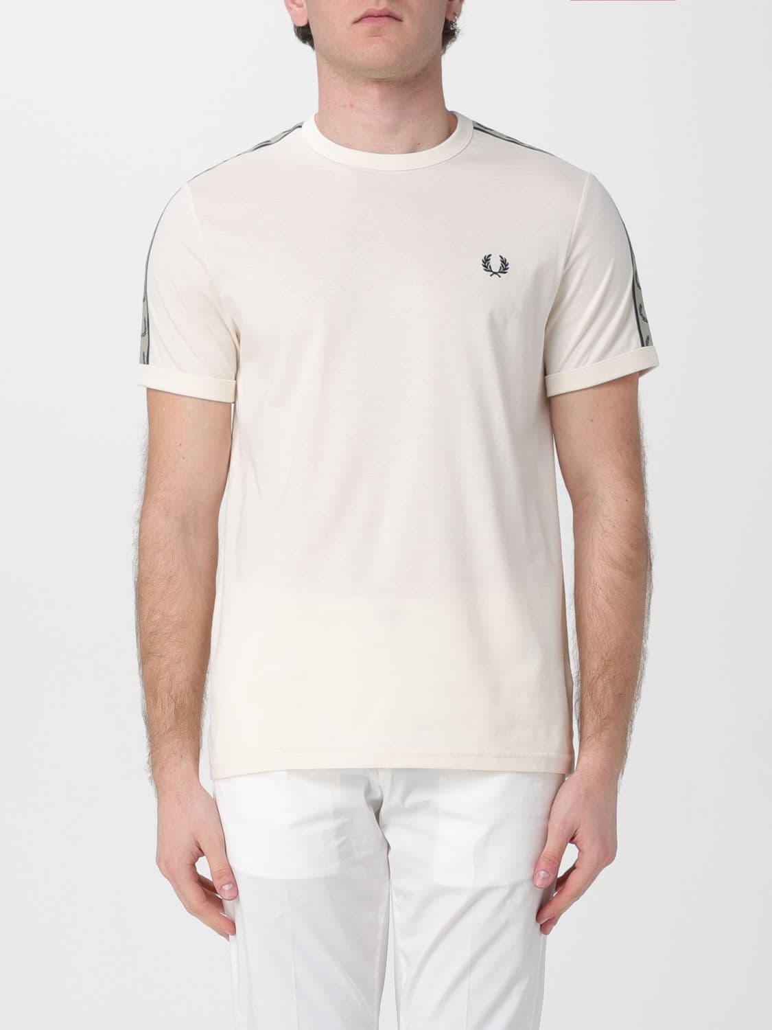 Fred Perry Cotton T-Shirt with Logo