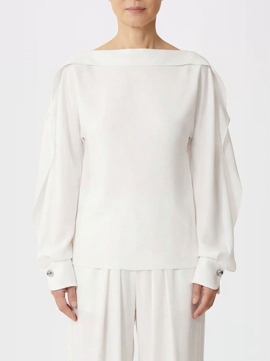 Lanvin Silk Blend Blouse with Ruffles