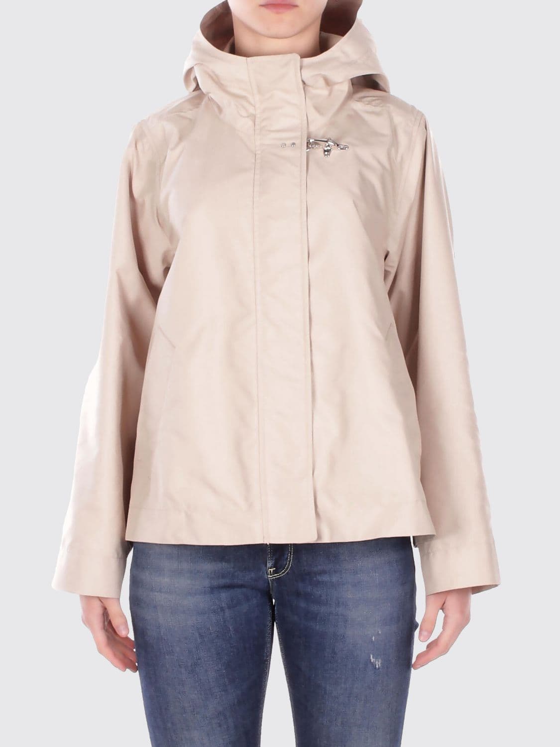 Fay Hooded Parka in Technical Poplin