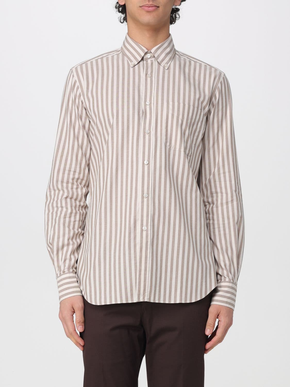 Glanshirt Striped Cotton Casual Shirt