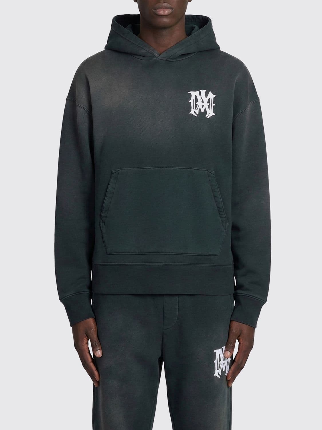 Amiri Cotton Hoodie with Logo · L