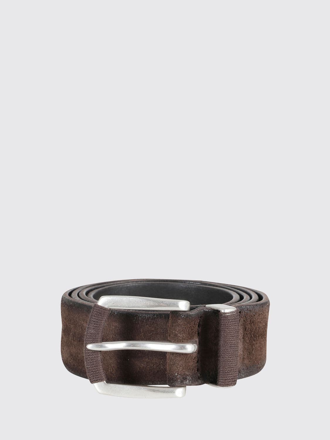 Orciani Hunting Suede and Split Leather Belt · 100