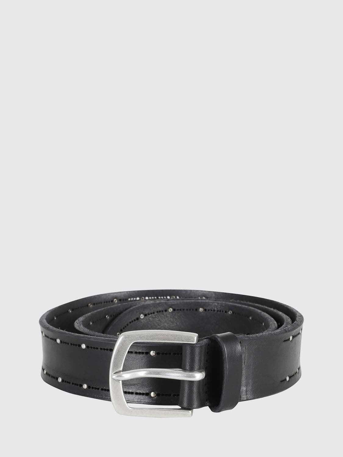Orciani Hunting Leather Belt with Studs