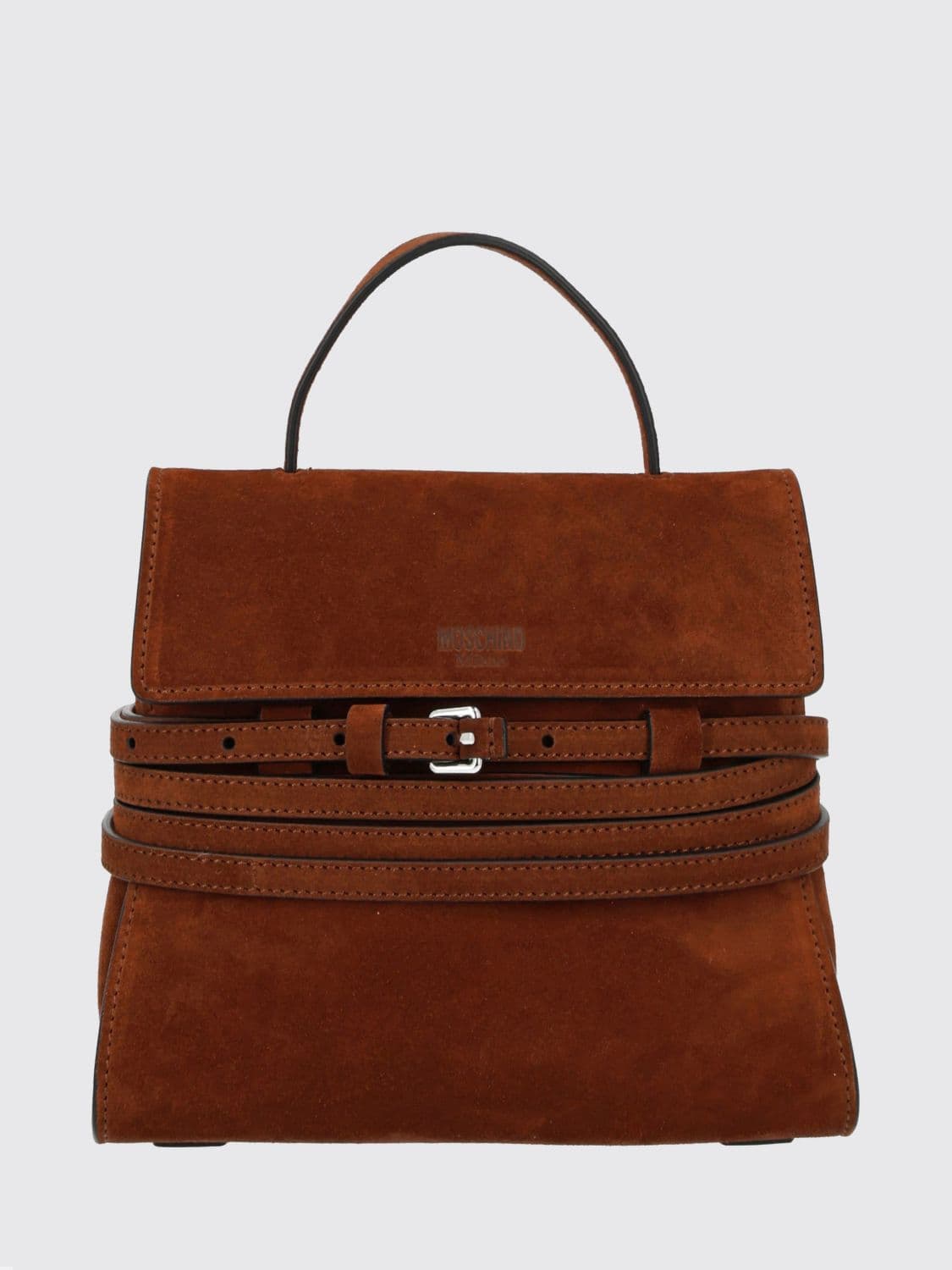 Moschino Couture Tie Me Suede Bag