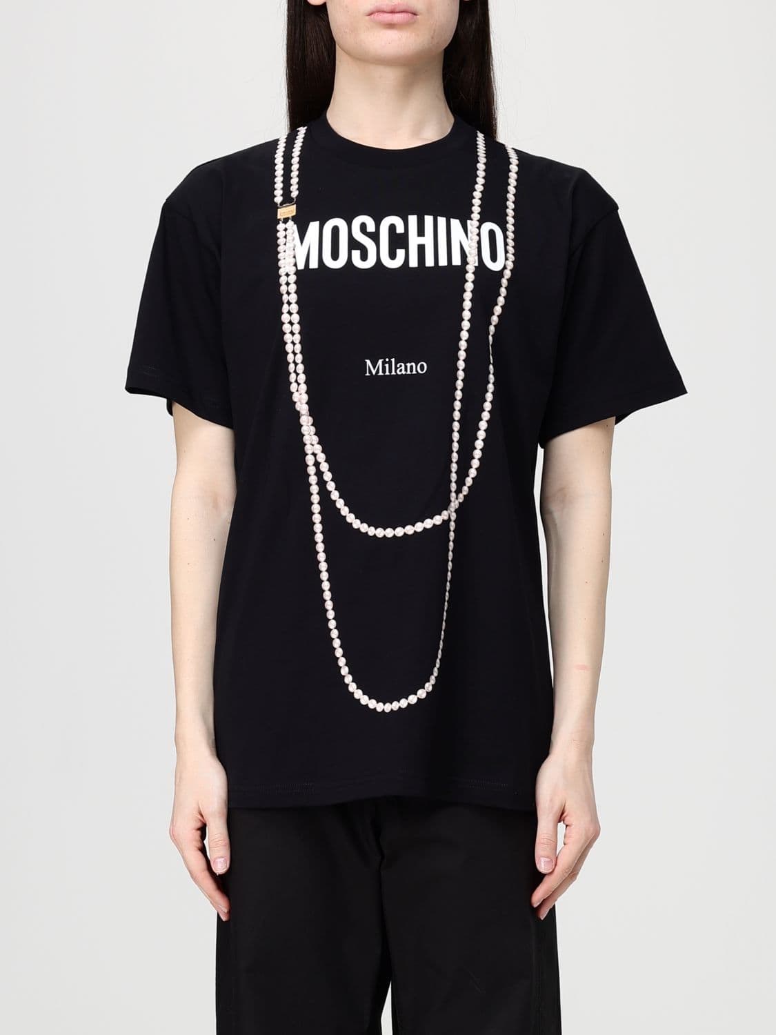 Moschino Couture Printed Cotton T-Shirt