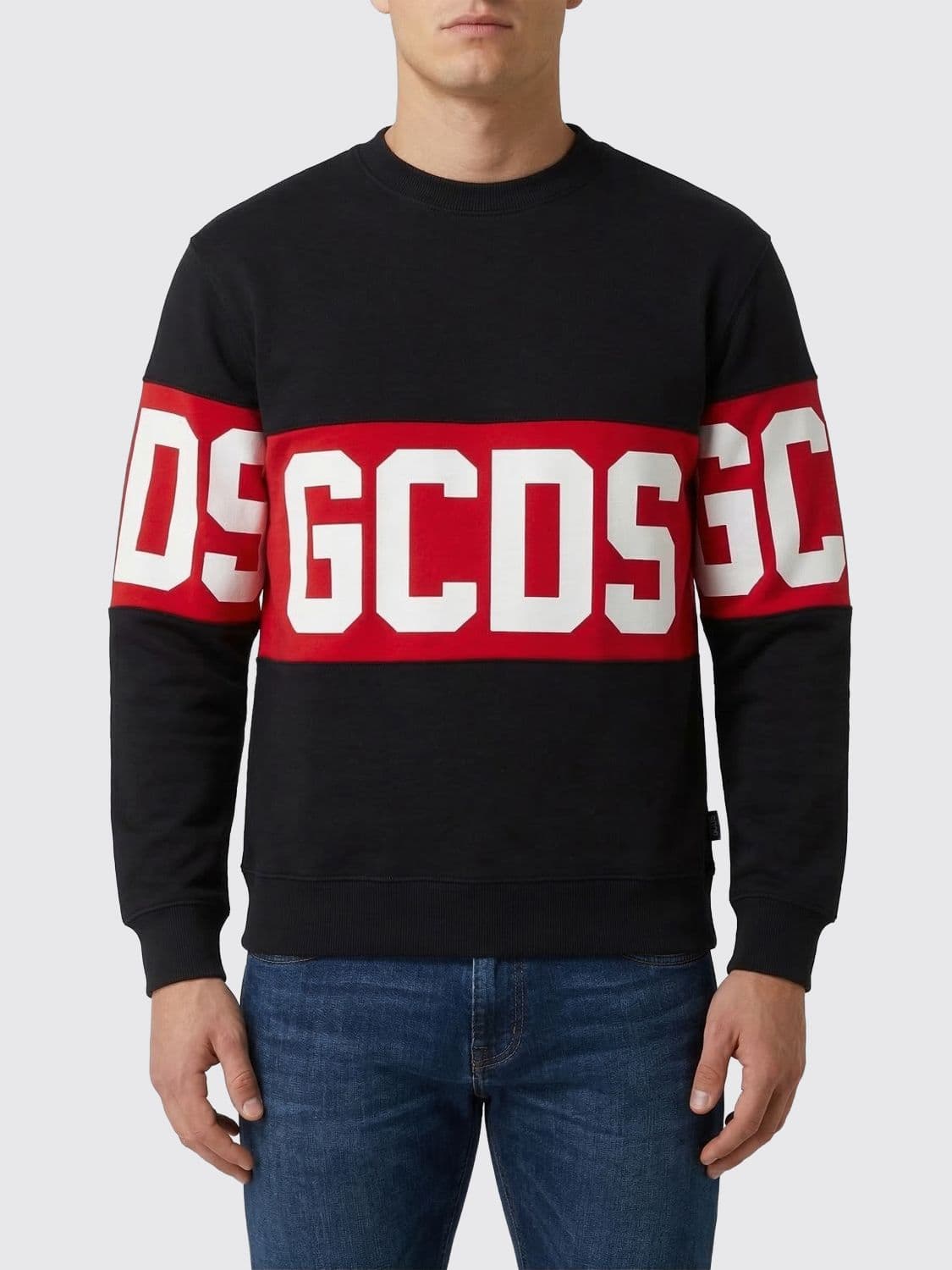 Gcds Cotton Logo Crewneck Sweatshirt