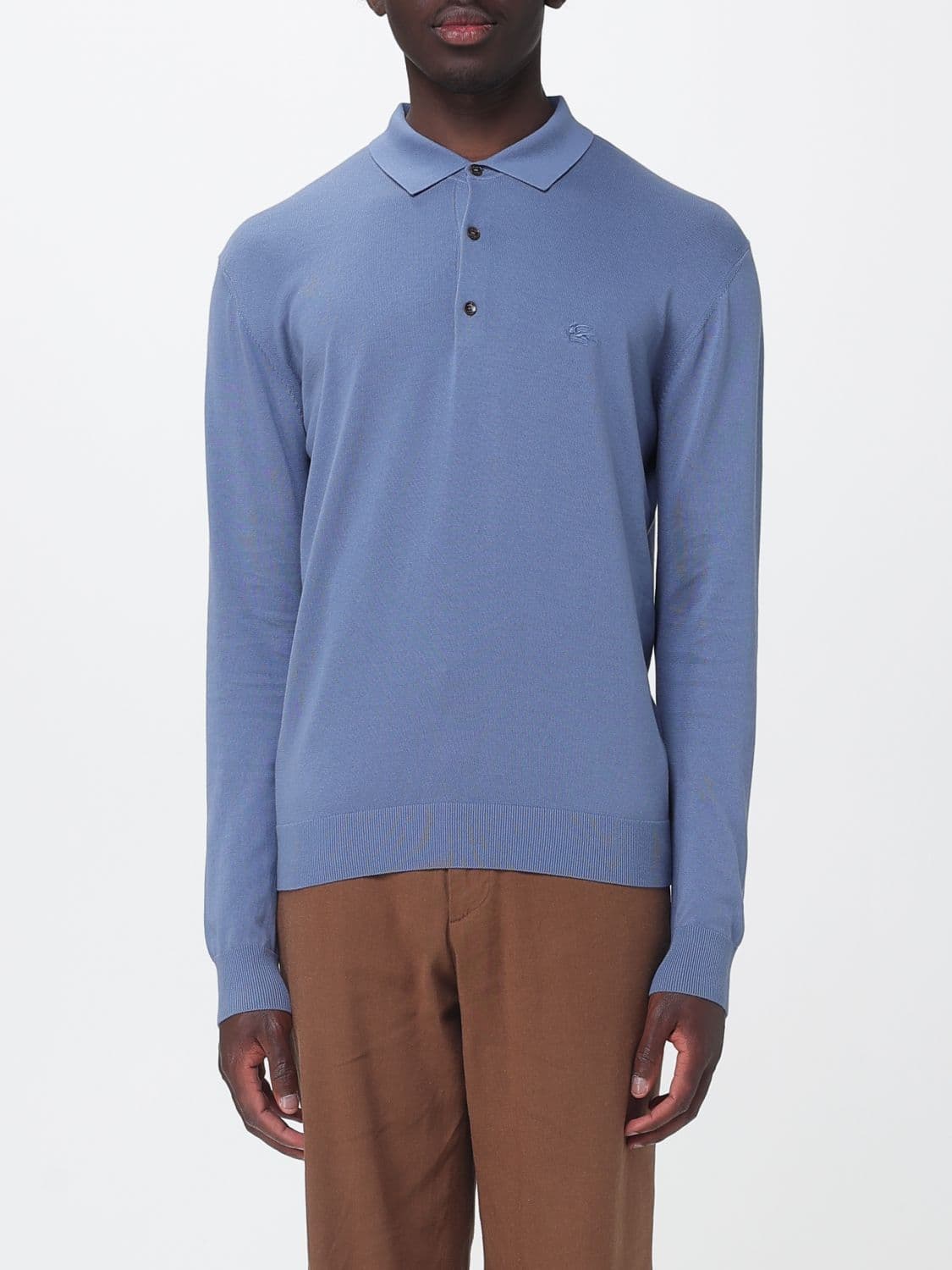 Etro Cotton Knit Polo Shirt