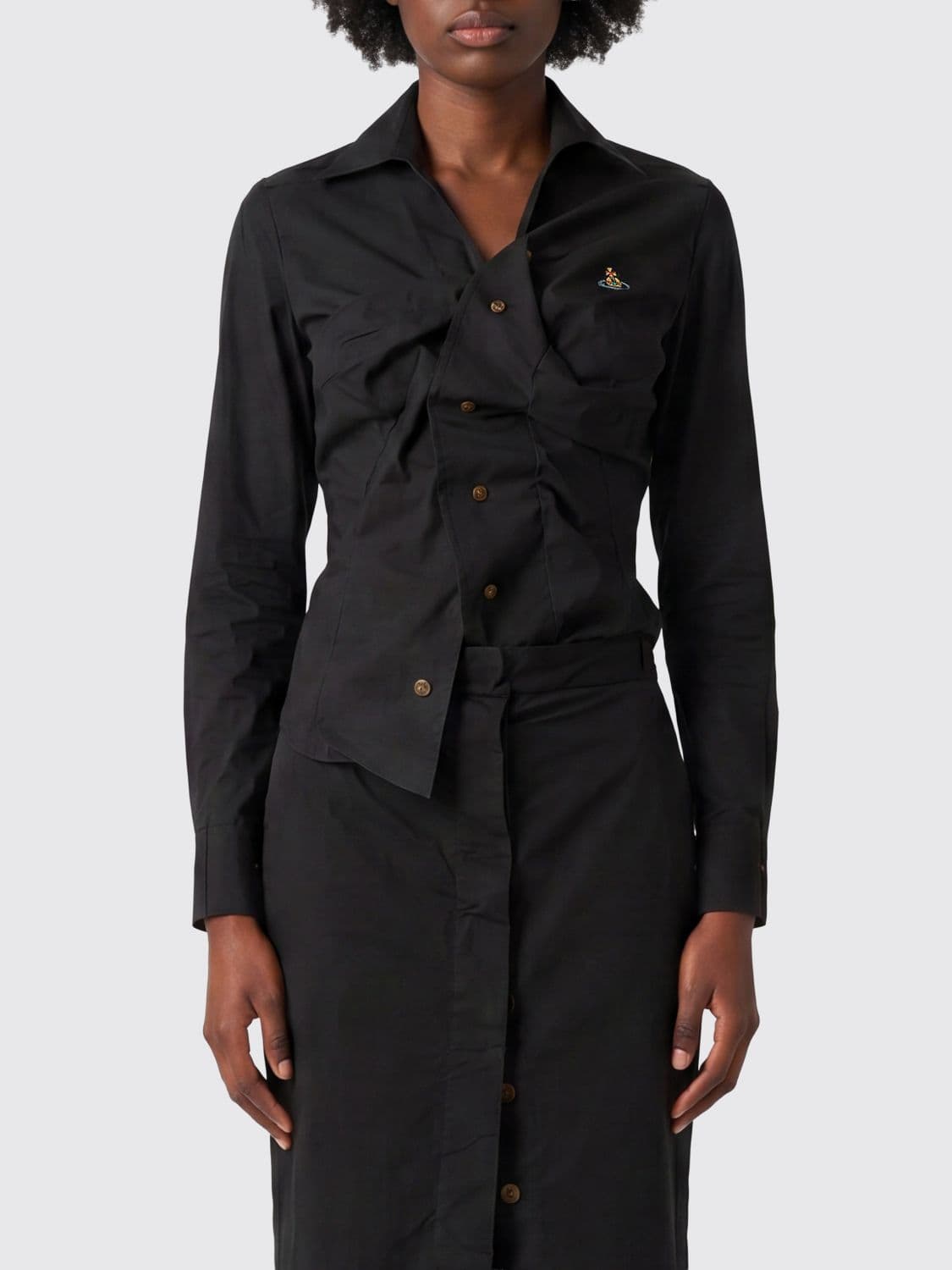 Vivienne Westwood Cotton Ruched Shirt