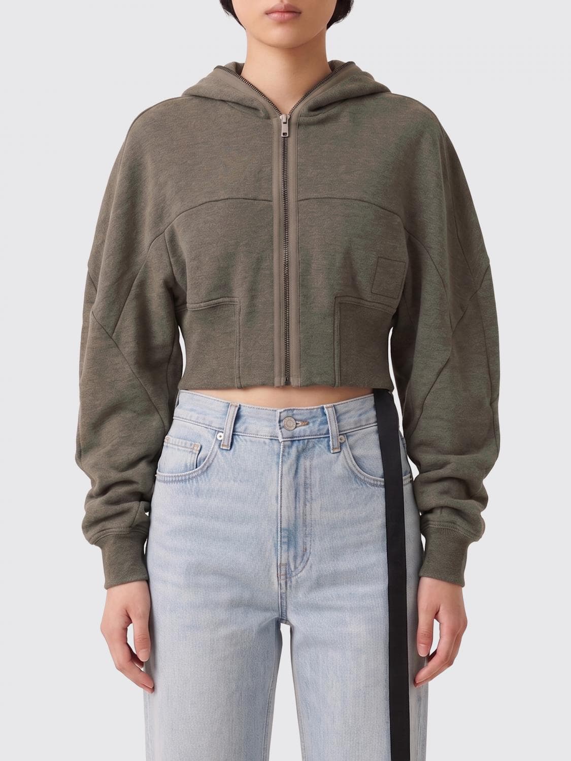 Rick Owens Drkshdw Cotton Crop Sweatshirt