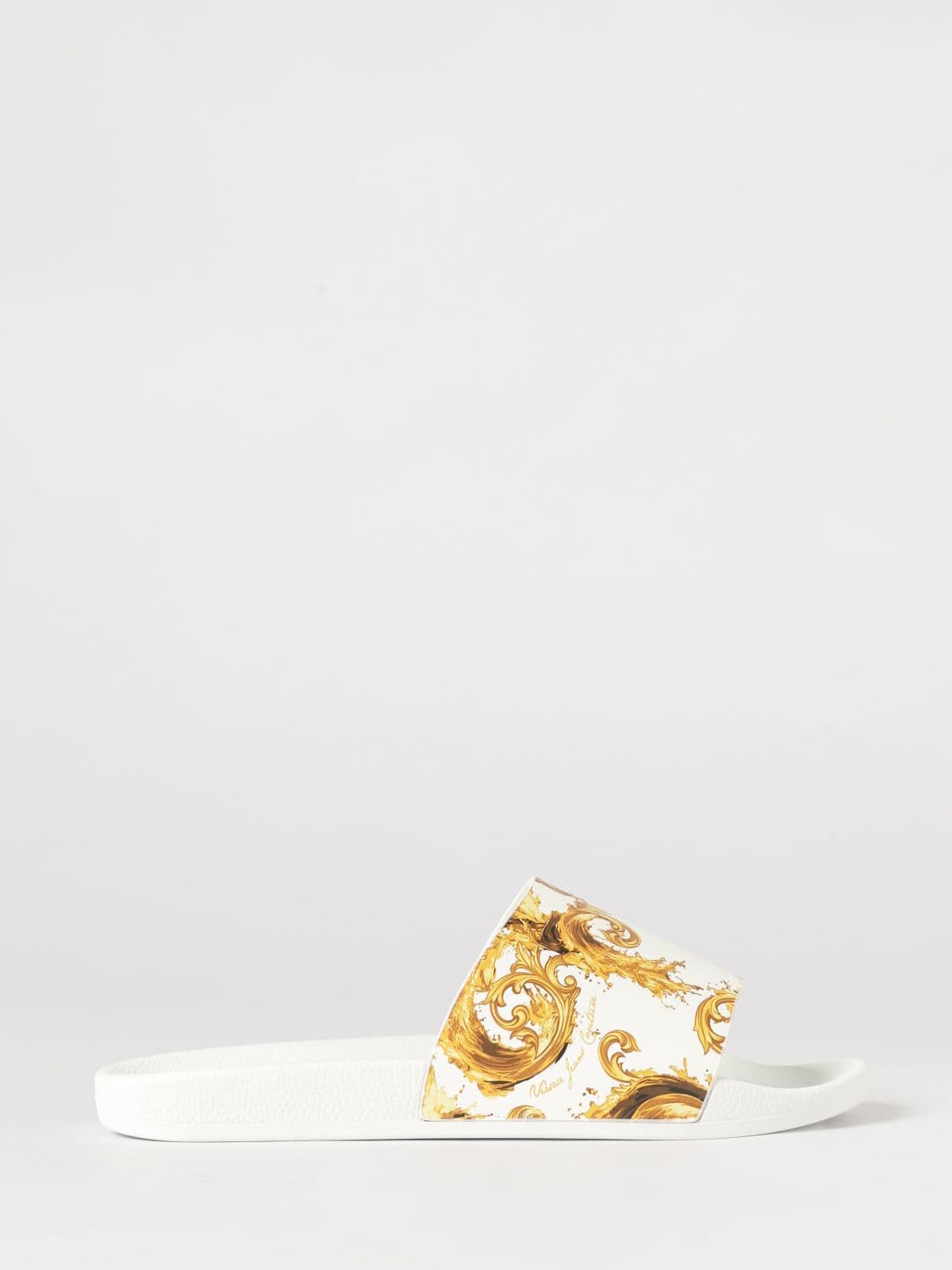 Versace Jeans Couture Baroque Print Rubber Sliders