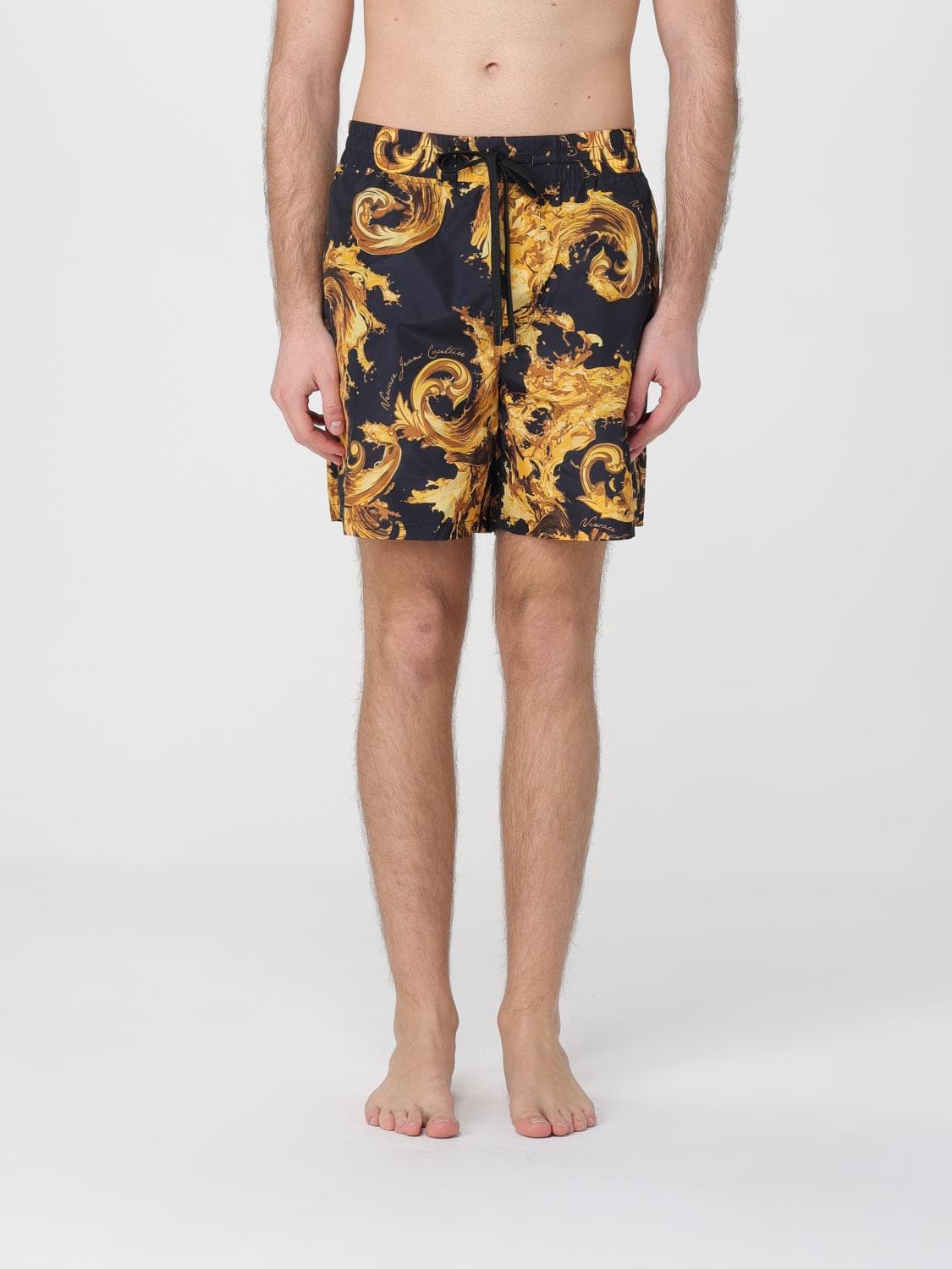 Versace Jeans Couture Baroque Print Boxer Swimsuit