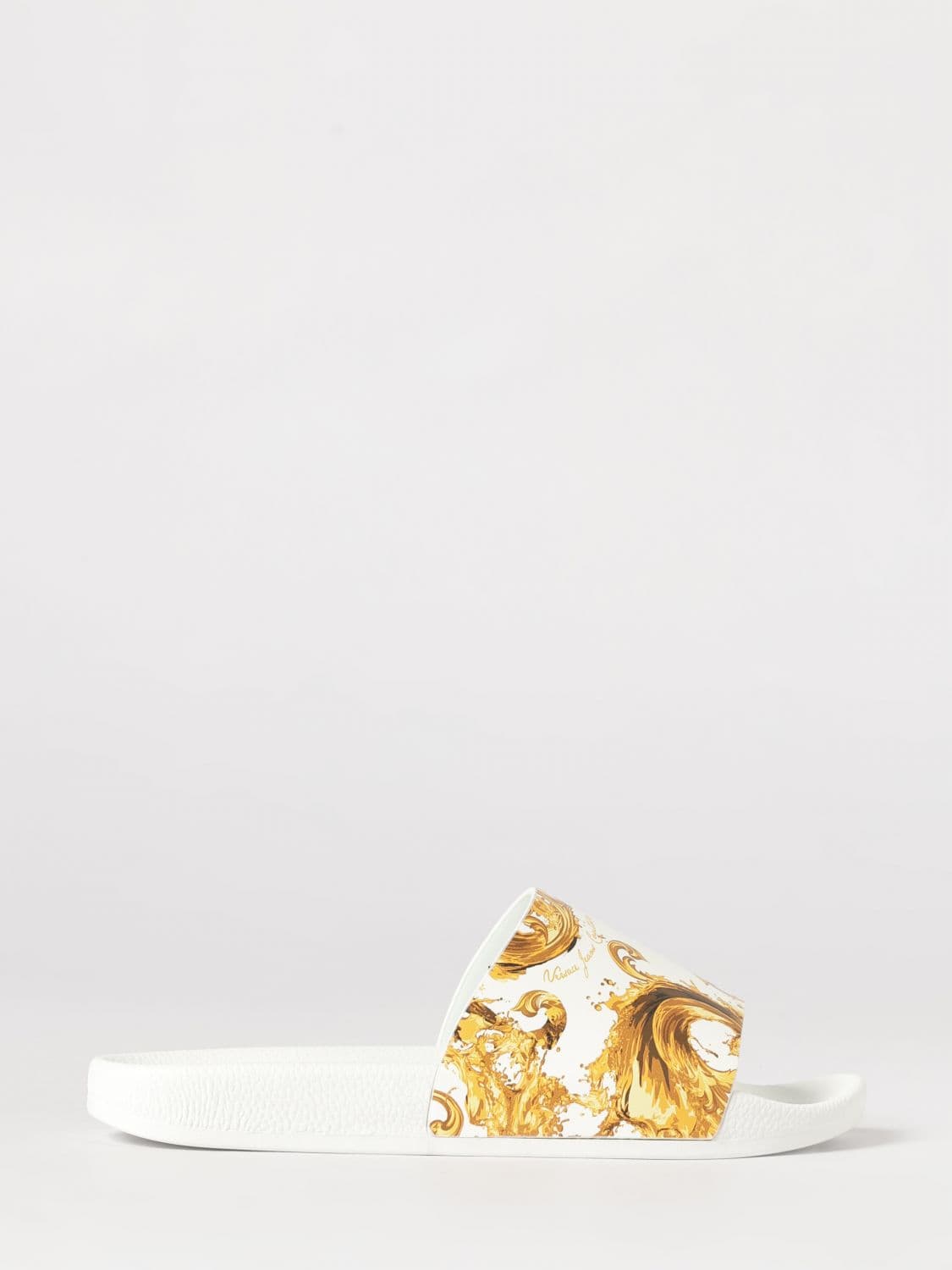 Versace Jeans Couture Baroque Print Rubber Sliders