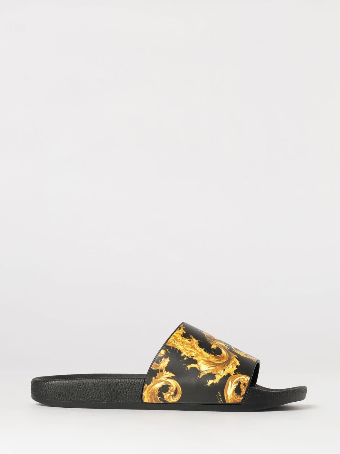Versace Jeans Couture Baroque Print Rubber Sliders