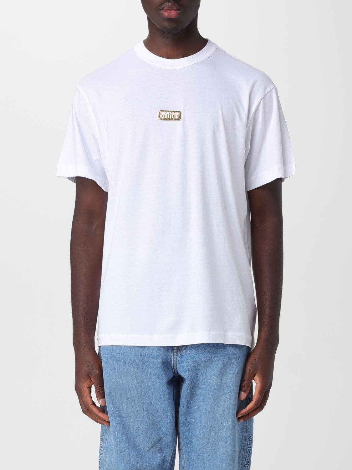 Versace Jeans Couture Oversize Cotton T-Shirt with Logo