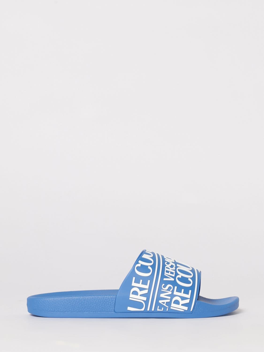 Versace Jeans Couture Logo Print Rubber Sliders