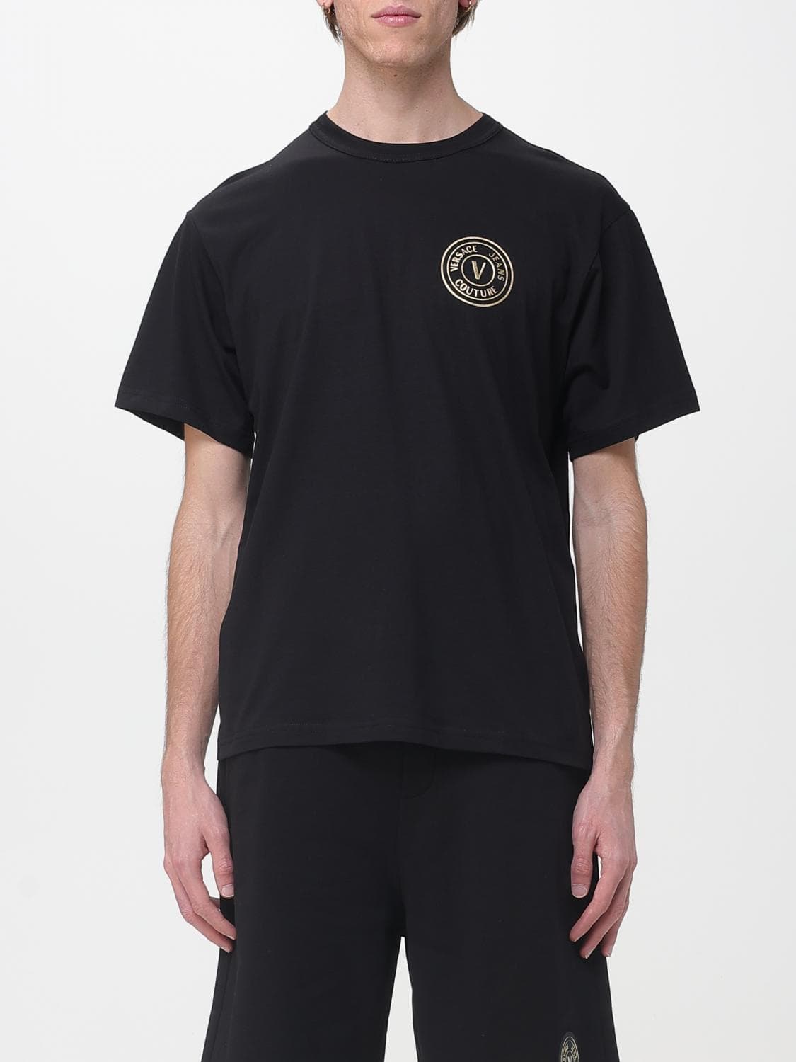 Versace Jeans Couture Cotton T-Shirt with Logo