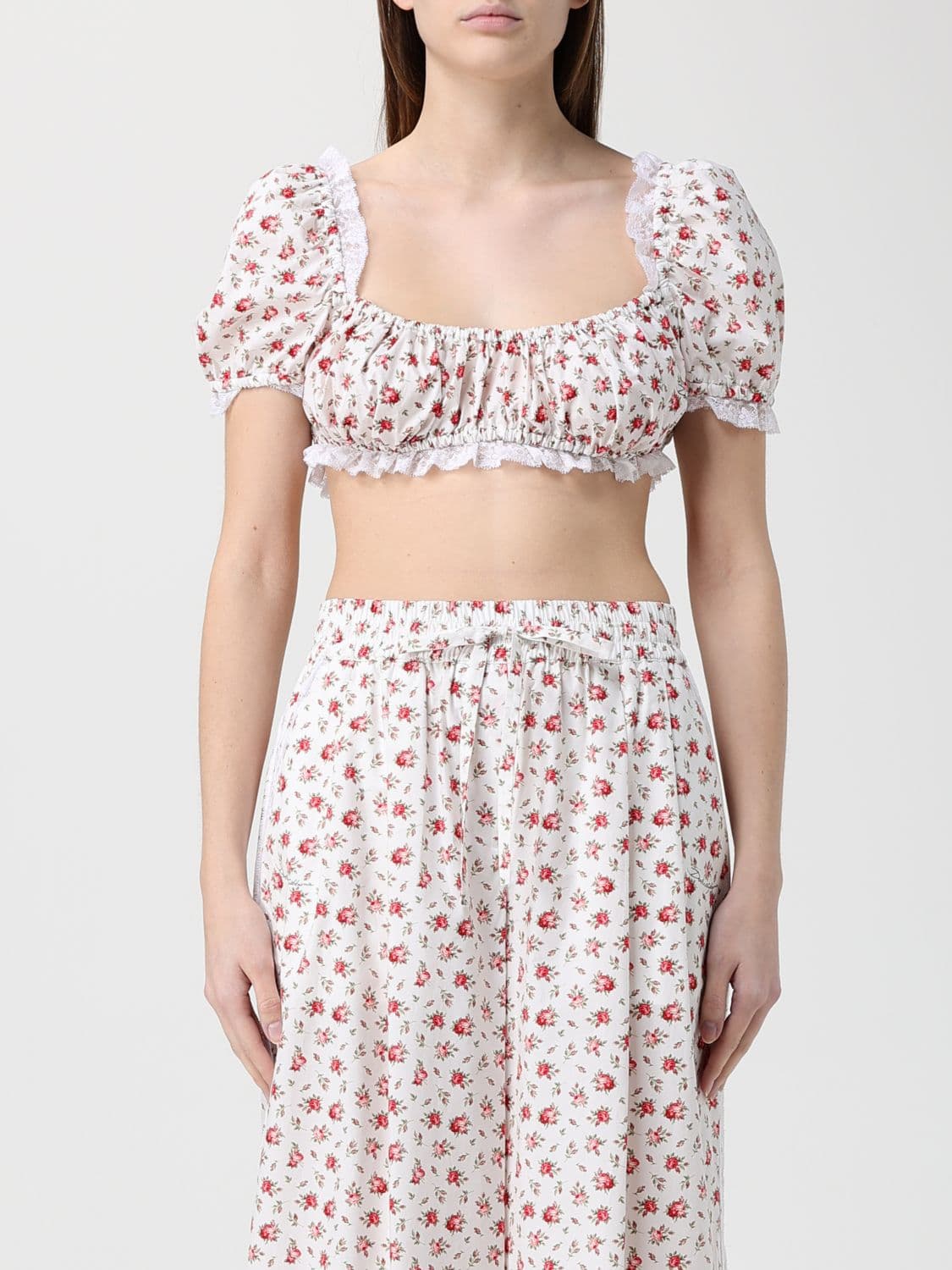 Dolce & Gabbana Floral Crop Top · 42