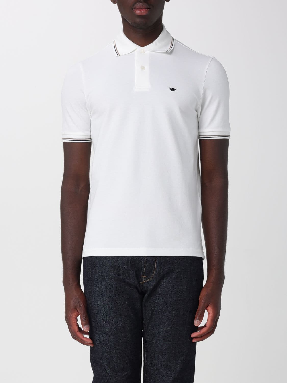 Emporio Armani Cotton Polo Shirt with Logo