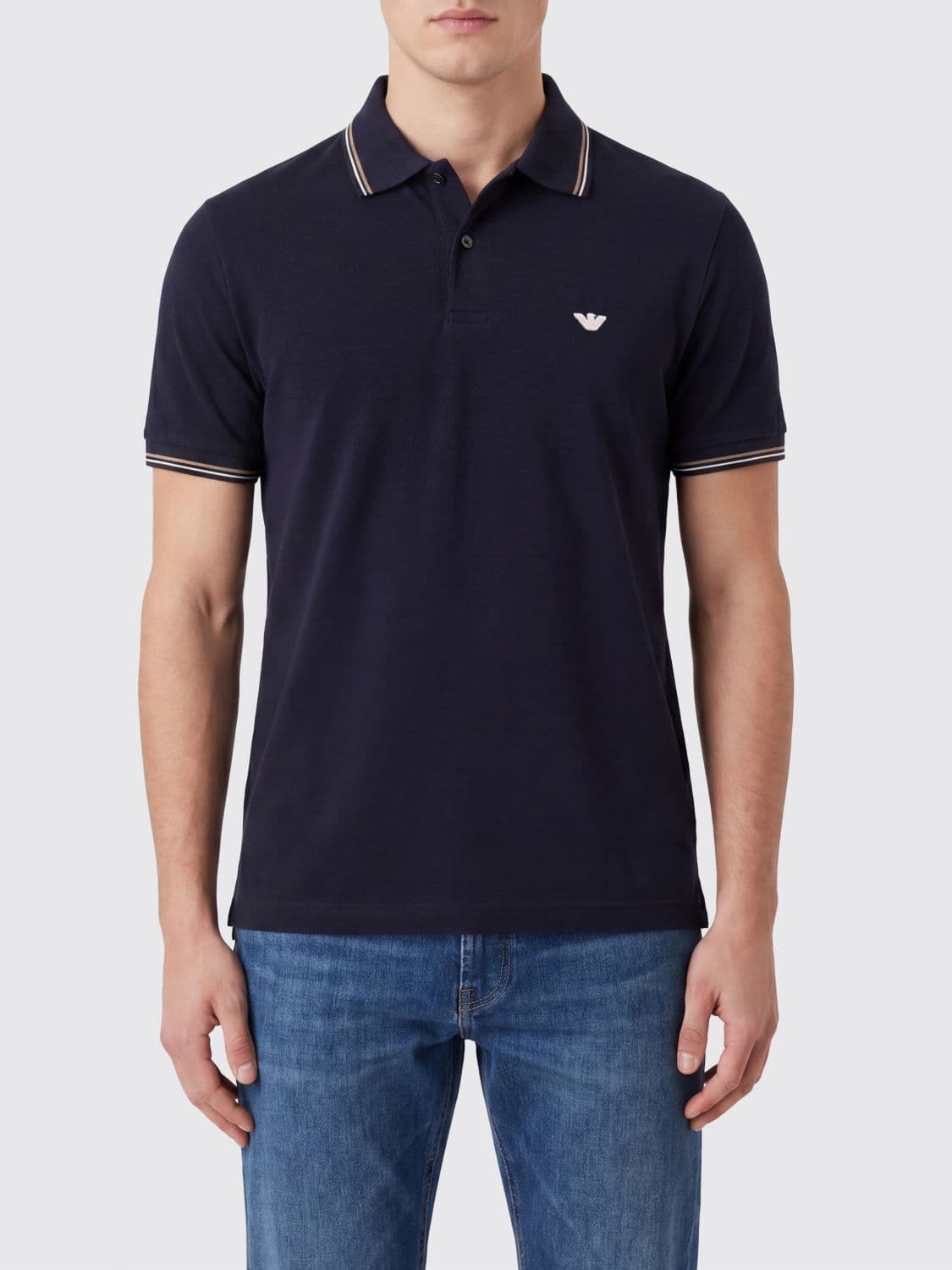 Emporio Armani Cotton Polo Shirt with Logo