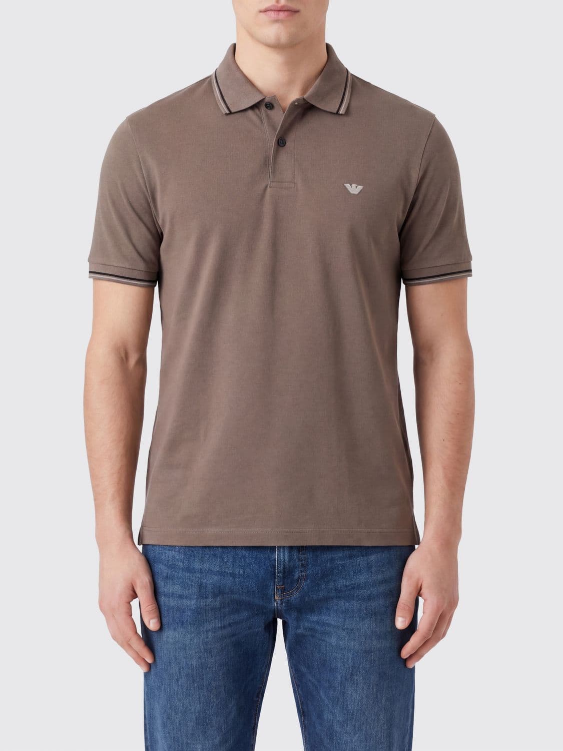 Emporio Armani Cotton Polo Shirt with Logo