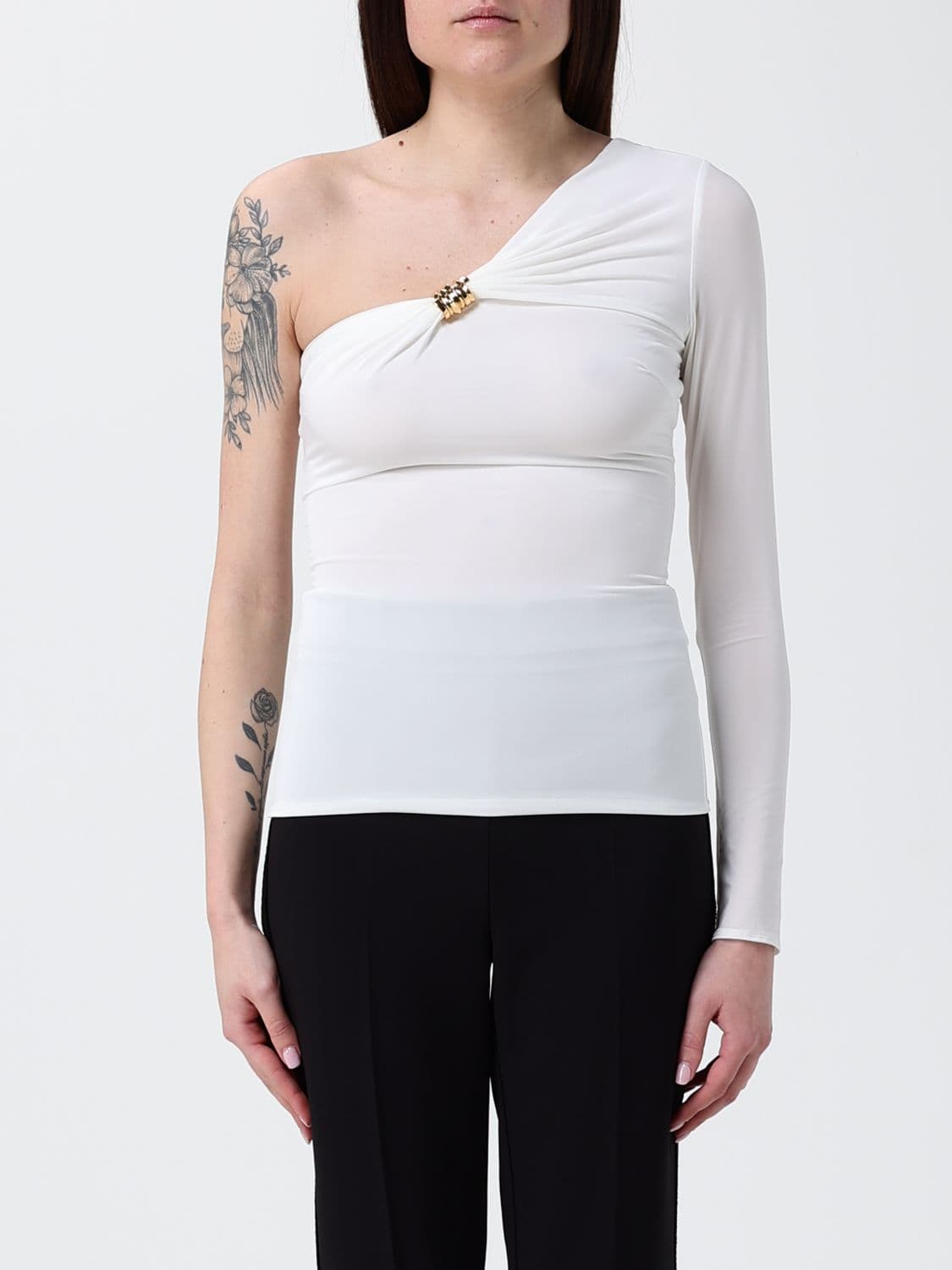 Elisabetta Franchi One-Shoulder Top in Jersey · 44