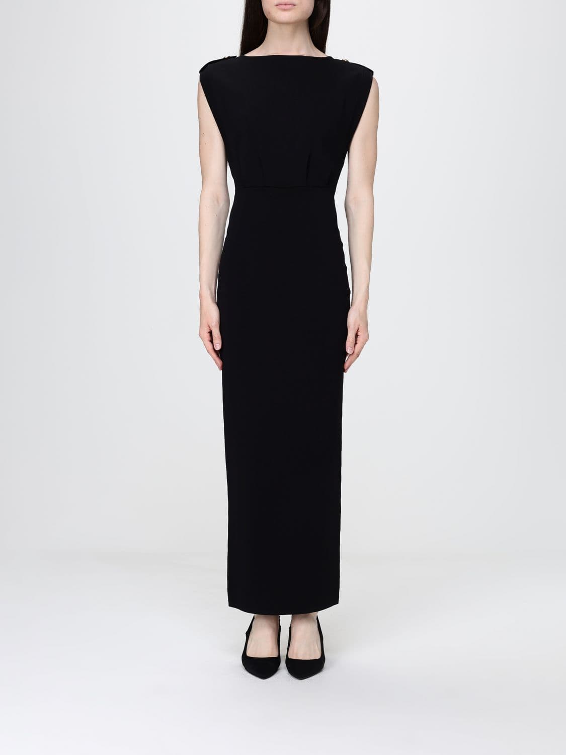 Elisabetta Franchi Long Dress in Crêpe
