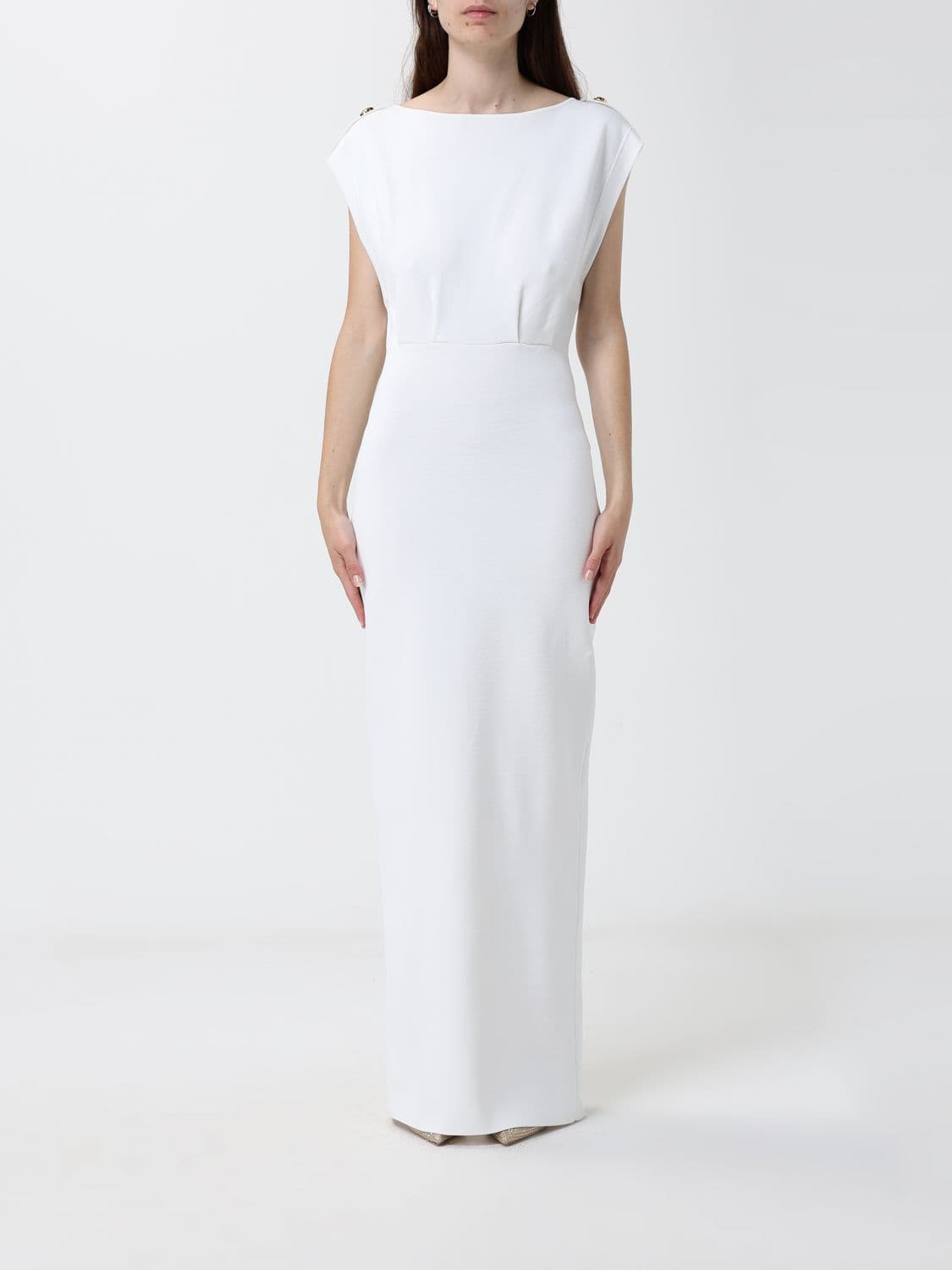 Elisabetta Franchi Long Dress in Crêpe