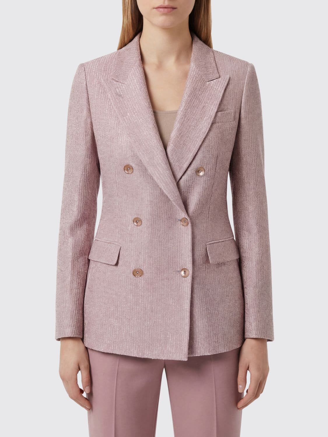 Tagliatore Cupro Double-Breasted Blazer · 40