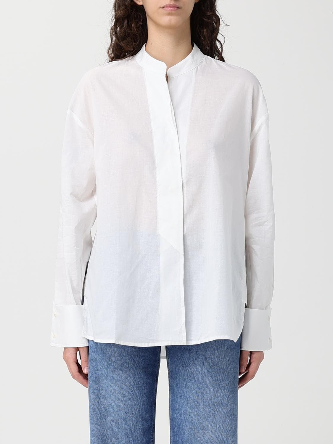 Blauer Poplin Shirt