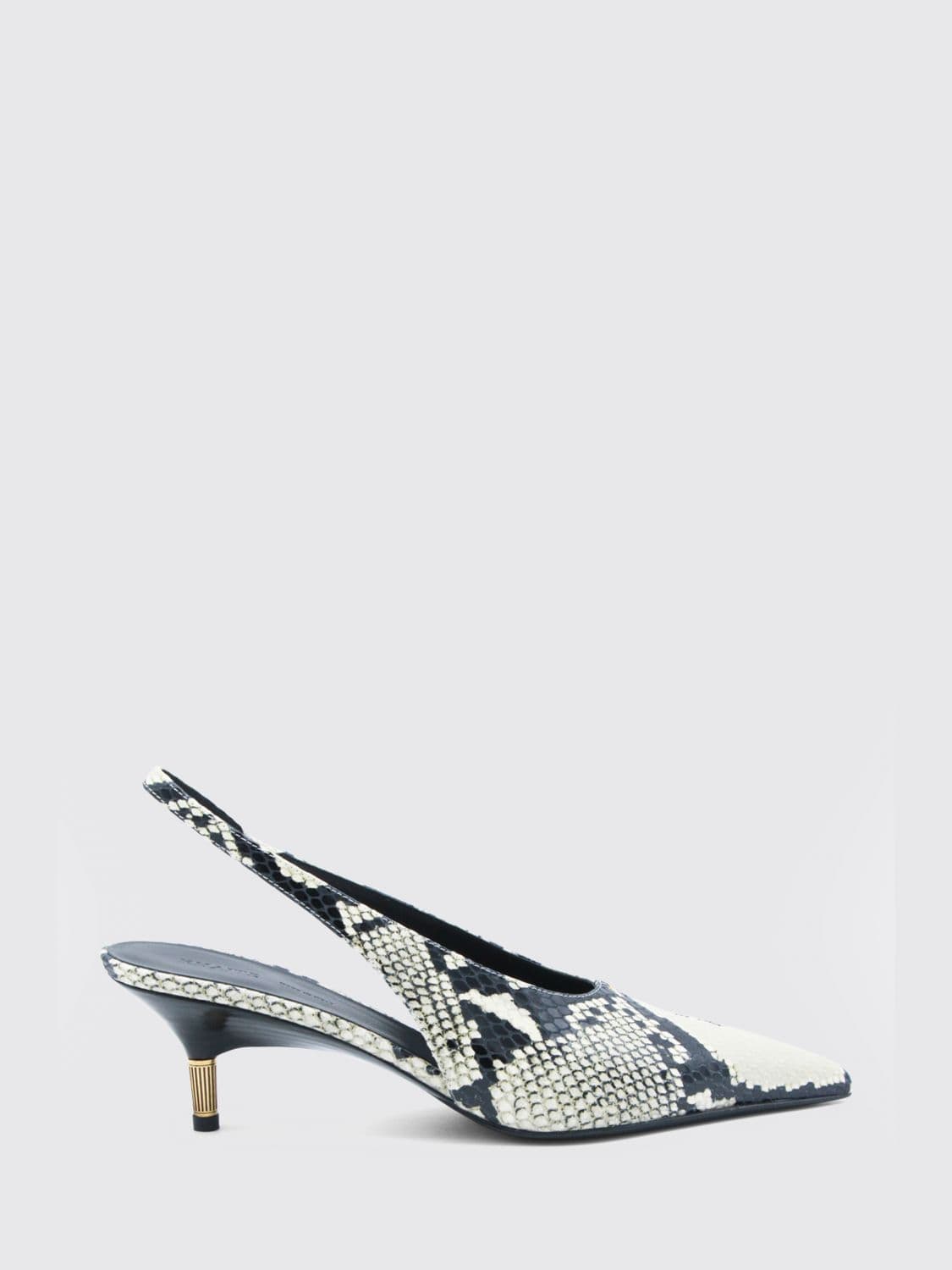 Khaite Python Print Leather Bella Slingback