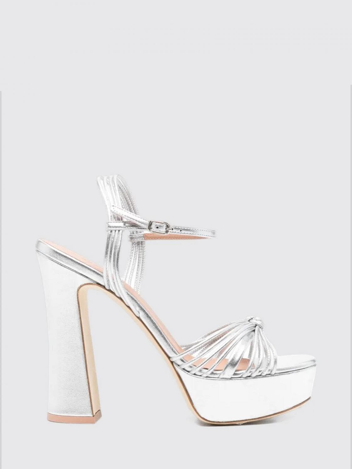 Malone Souliers Lucille Laminated Nappa Sandal