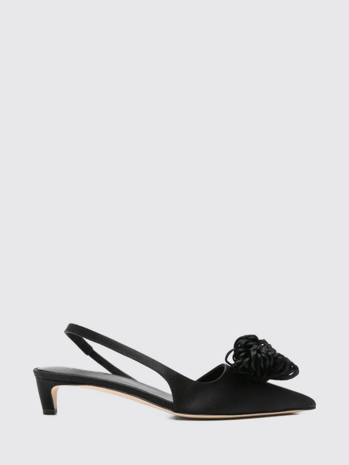 By Malene Birger Satin Slingback with Application