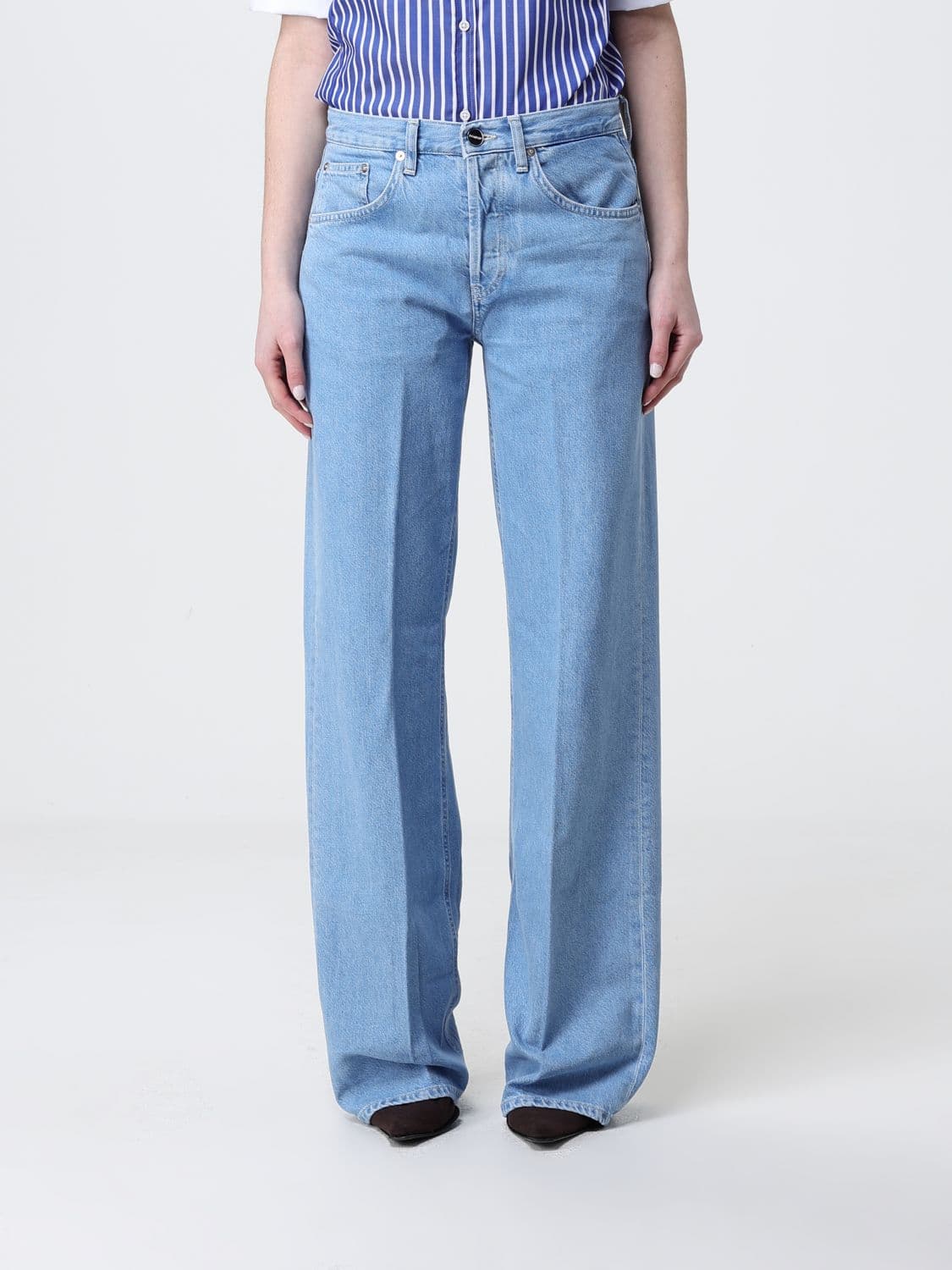 Dondup Straight Cotton Denim Jeans