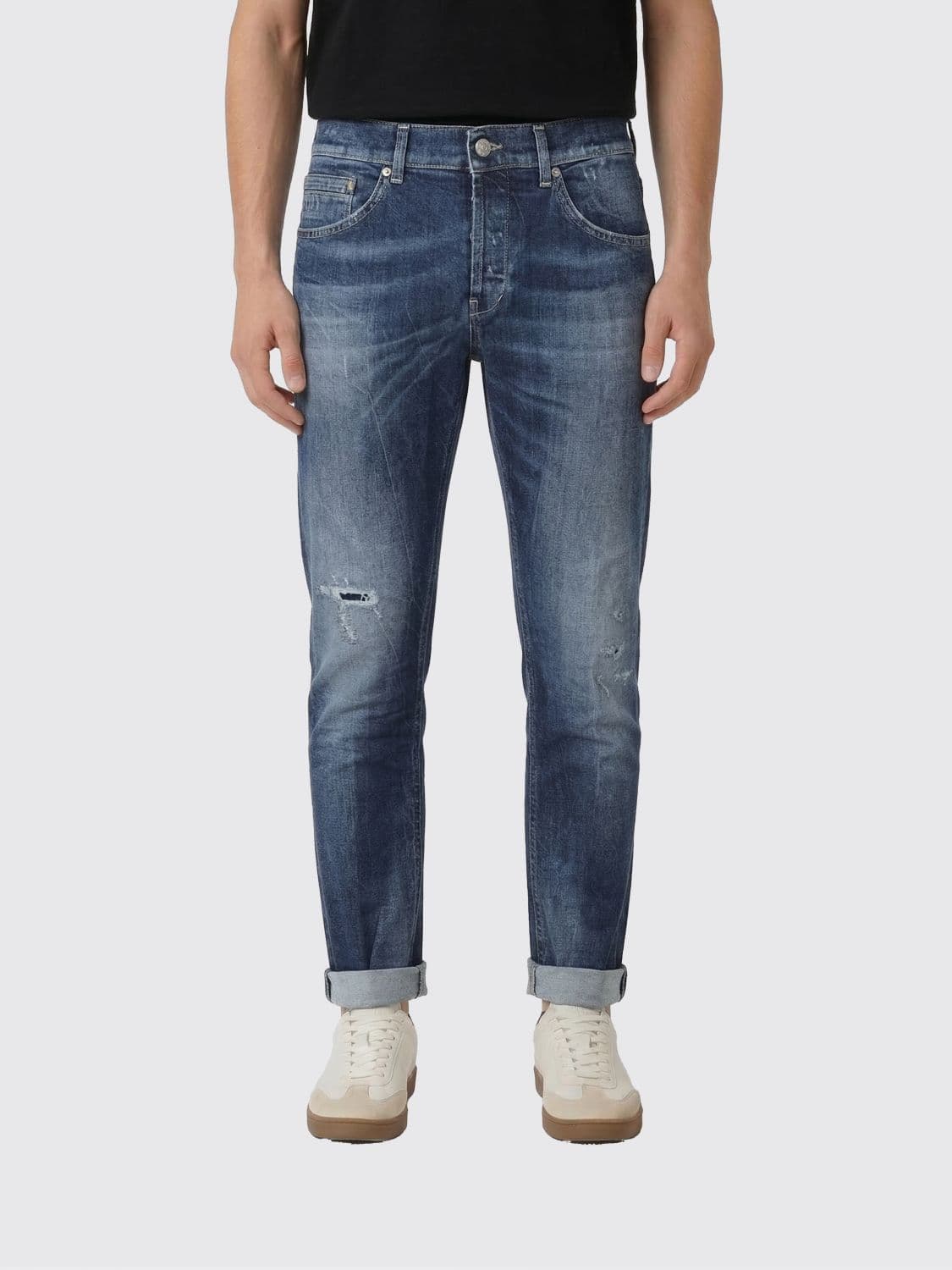 Dondup Slim Fit Distressed Denim Jeans