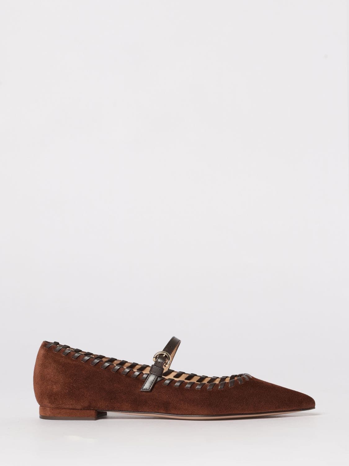 Gianvito Rossi Suede Ballerinas