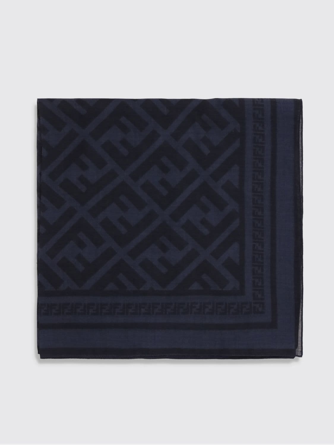 Fendi FF Wool and Silk Scarf