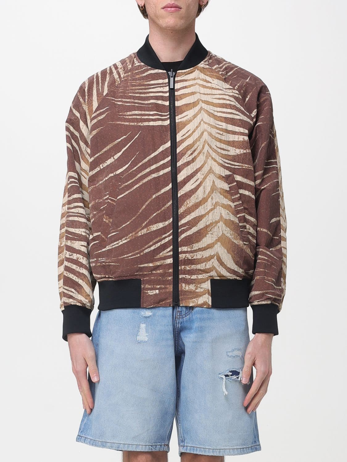 Just Cavalli Reversible Nylon Bomber Jacket