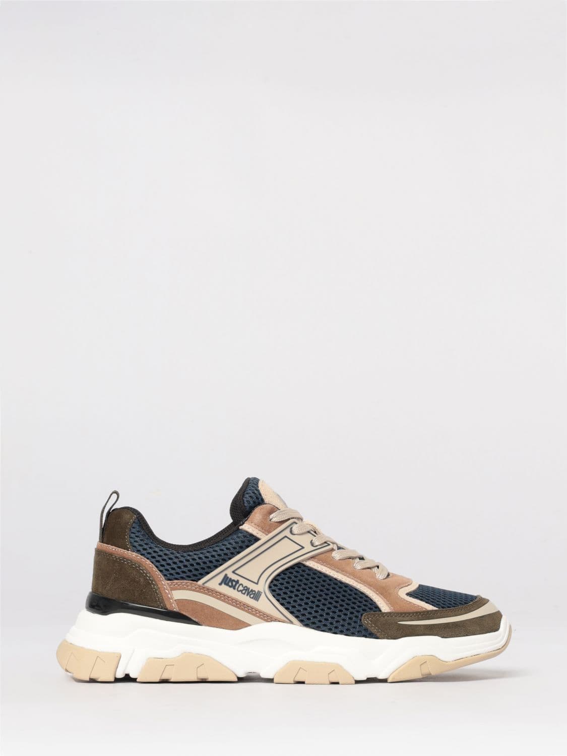 Just Cavalli Suede and Mesh Sneakers
