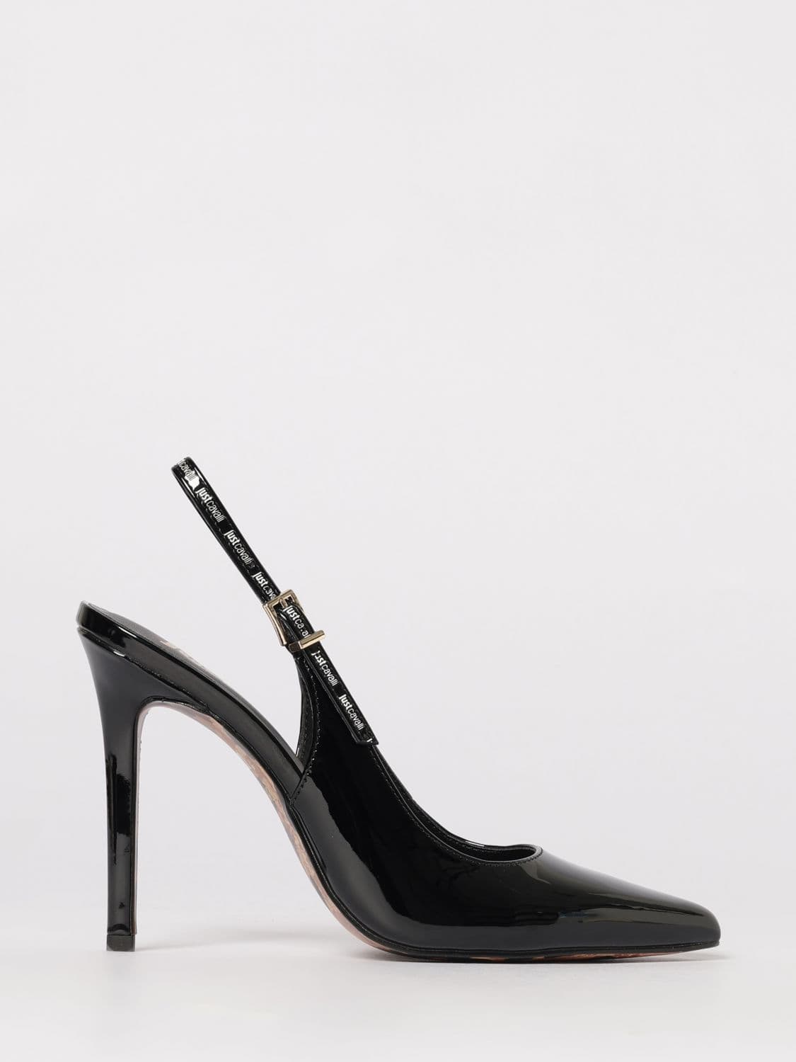 Just Cavalli Patent Leather Slingback