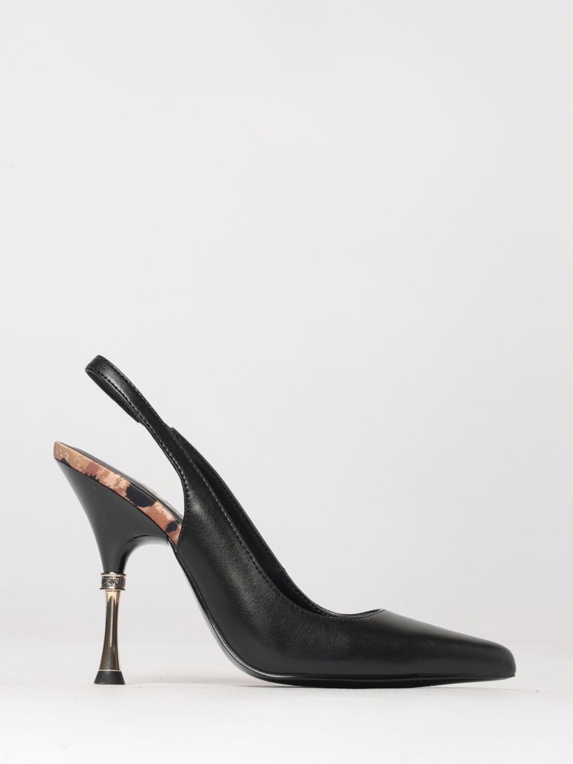 Just Cavalli Leather Slingback