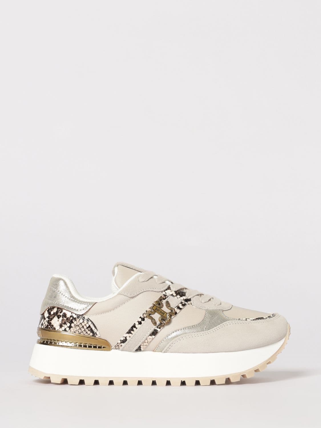 Just Cavalli Suede and Fabric Sneakers