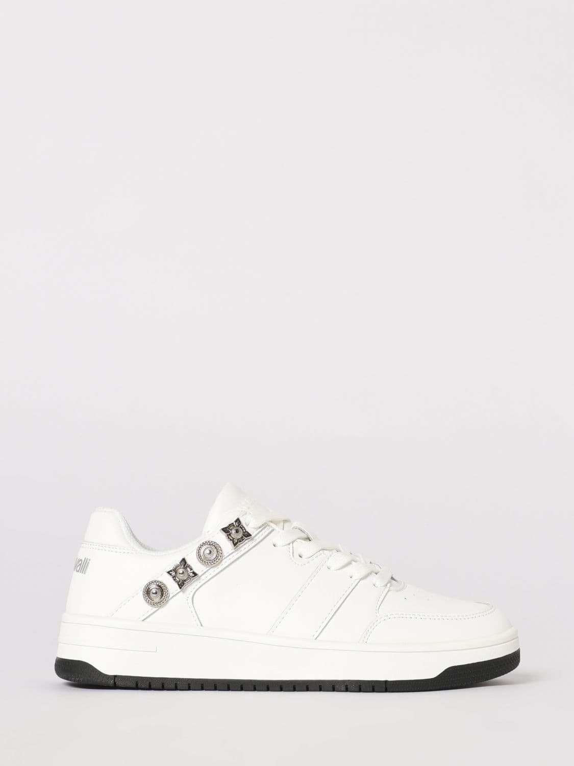 Just Cavalli Leather Sneakers with Studs