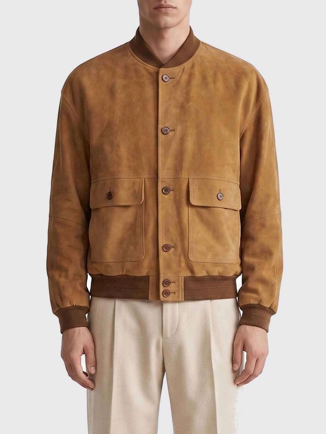 Saint Laurent Suede Bomber Jacket