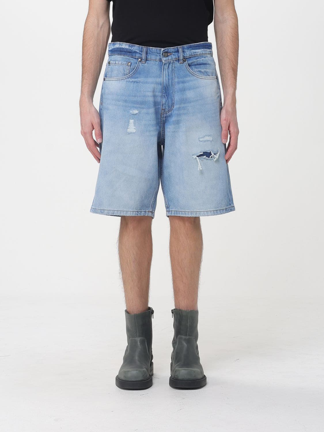 Just Cavalli Cotton Denim Shorts
