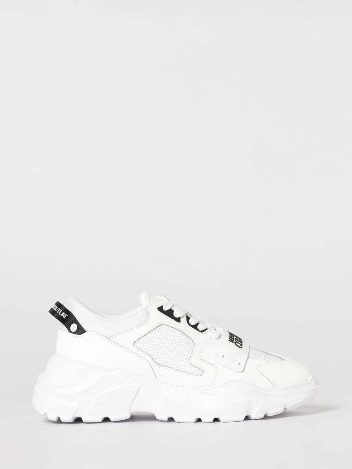 Versace Jeans Couture Leather and Mesh Sneakers