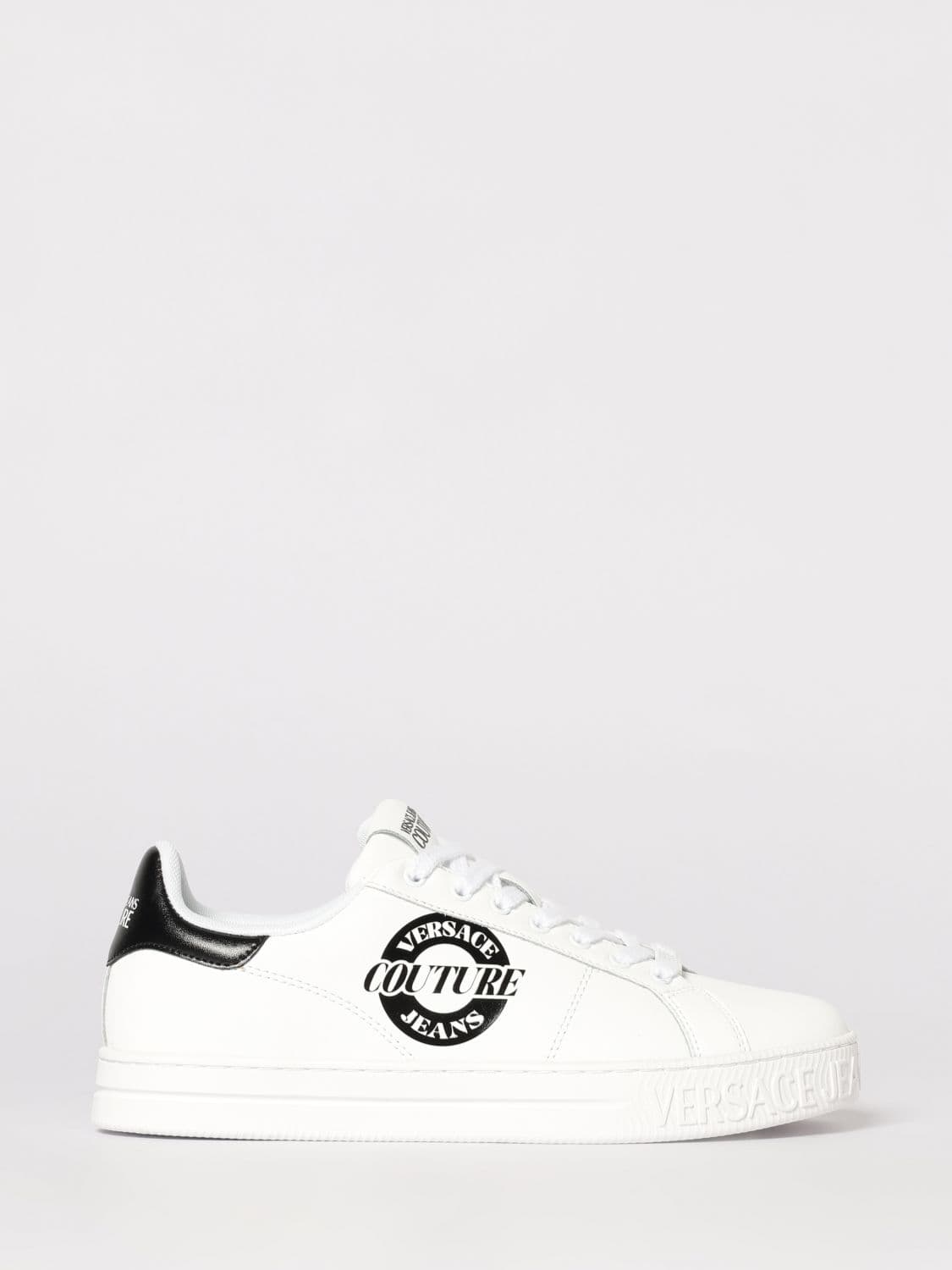 Versace Jeans Couture Leather Sneakers with Logo