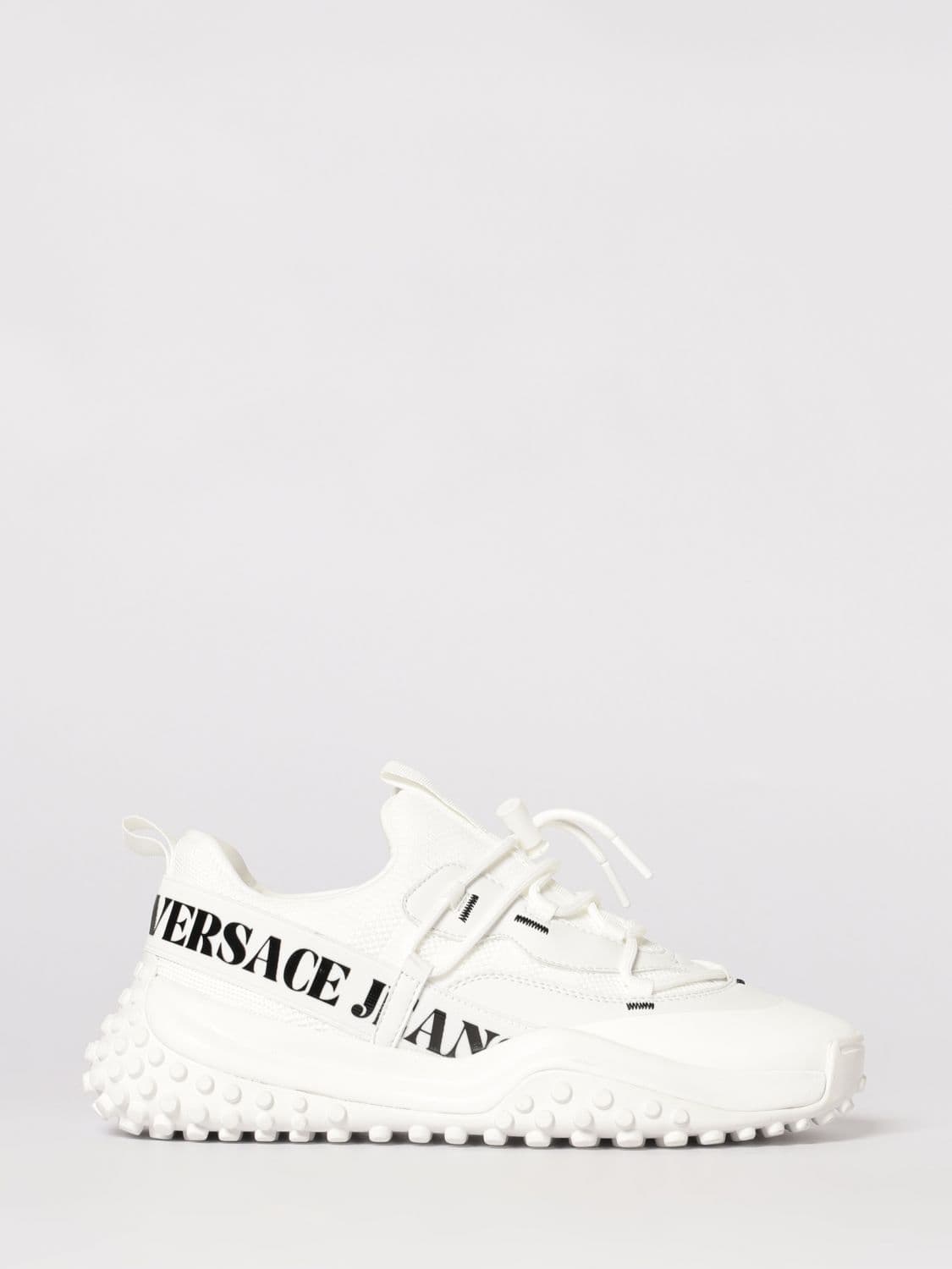 Versace Jeans Couture Mesh and Leather Sneakers